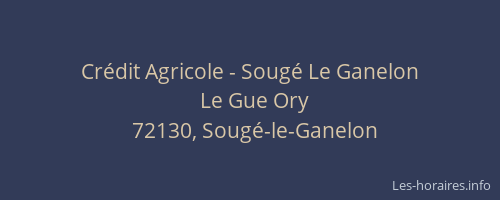 Cr&eacute;dit Agricole - Soug&eacute; Le Ganelon