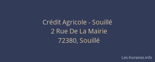 Crédit Agricole - Souillé