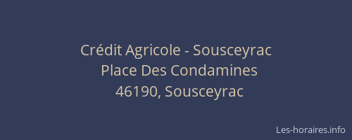Crédit Agricole - Sousceyrac