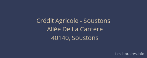 Cr&eacute;dit Agricole - Soustons