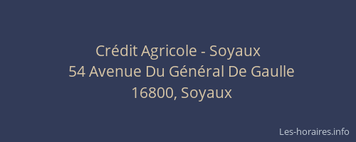 Crédit Agricole - Soyaux