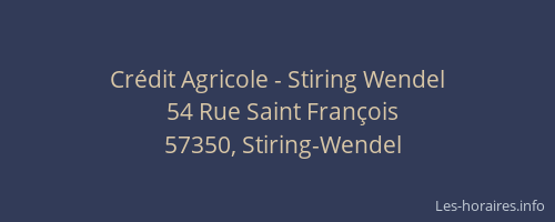 Cr&eacute;dit Agricole - Stiring Wendel