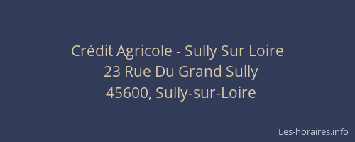 Crédit Agricole - Sully Sur Loire