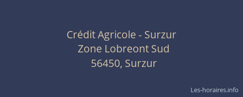 Cr&eacute;dit Agricole - Surzur