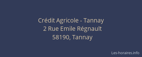 Crédit Agricole - Tannay
