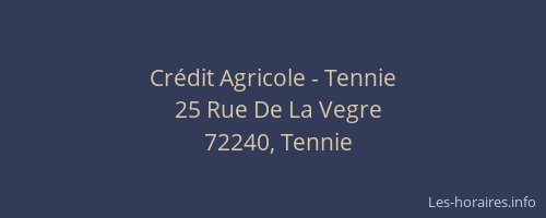 Crédit Agricole - Tennie