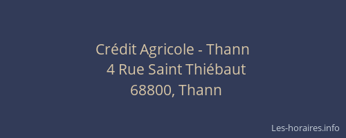 Crédit Agricole - Thann