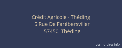 Crédit Agricole - Théding