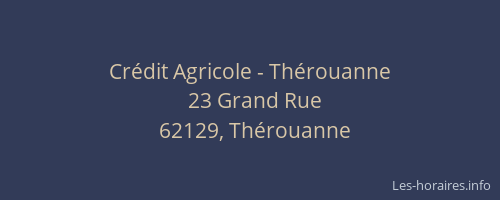 Crédit Agricole - Thérouanne
