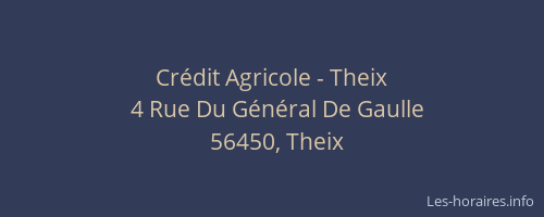 Cr&eacute;dit Agricole - Theix