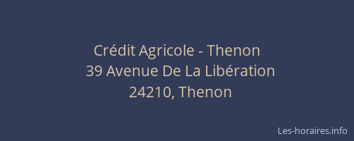 Crédit Agricole - Thenon