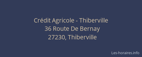 Crédit Agricole - Thiberville