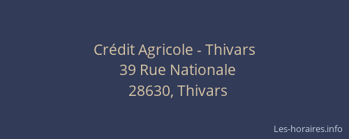 Crédit Agricole - Thivars
