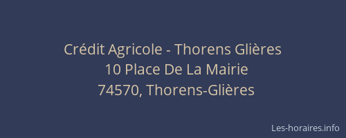 Crédit Agricole - Thorens Glières