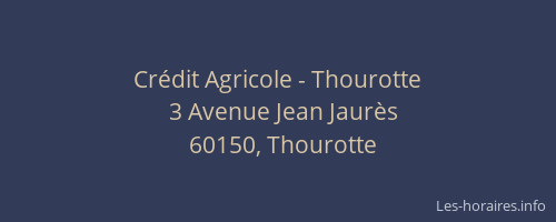 Crédit Agricole - Thourotte