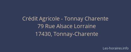 Crédit Agricole - Tonnay Charente