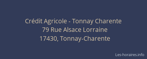 Cr&eacute;dit Agricole - Tonnay Charente