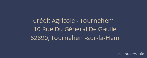Crédit Agricole - Tournehem