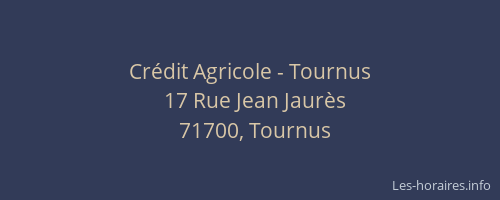 Cr&eacute;dit Agricole - Tournus