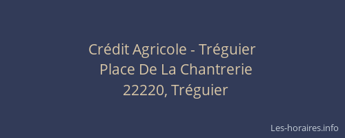 Crédit Agricole - Tréguier