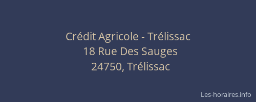 Cr&eacute;dit Agricole - Tr&eacute;lissac
