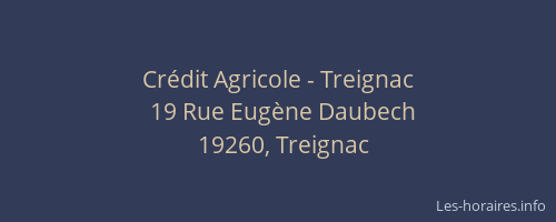 Cr&eacute;dit Agricole - Treignac