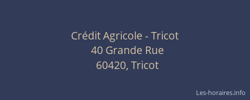 Crédit Agricole - Tricot