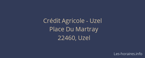 Crédit Agricole - Uzel