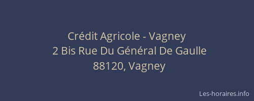 Crédit Agricole - Vagney