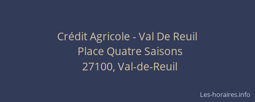 Crédit Agricole - Val De Reuil