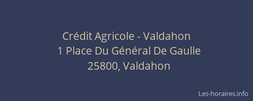 Crédit Agricole - Valdahon