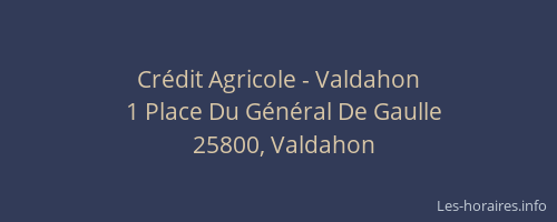 Cr&eacute;dit Agricole - Valdahon