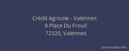 Crédit Agricole - Valennes