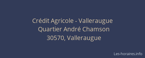 Crédit Agricole - Valleraugue