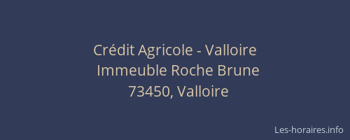 Crédit Agricole - Valloire