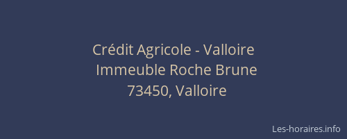 Cr&eacute;dit Agricole - Valloire