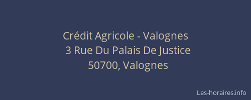 Cr&eacute;dit Agricole - Valognes