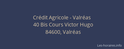 Crédit Agricole - Valréas