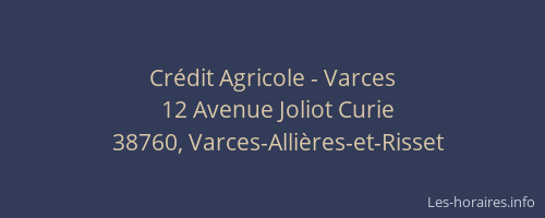 Crédit Agricole - Varces