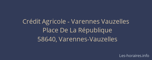 Crédit Agricole - Varennes Vauzelles