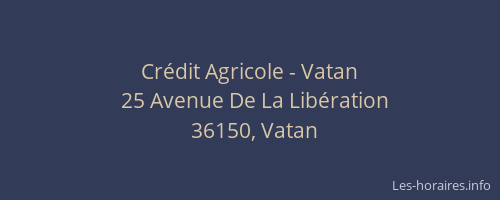Crédit Agricole - Vatan