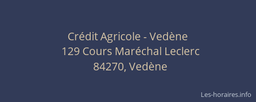 Crédit Agricole - Vedène