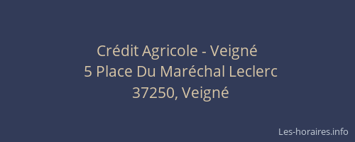 Cr&eacute;dit Agricole - Veign&eacute;