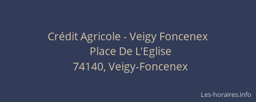 Crédit Agricole - Veigy Foncenex