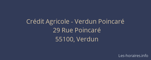 Cr&eacute;dit Agricole - Verdun Poincar&eacute;