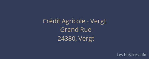 Crédit Agricole - Vergt