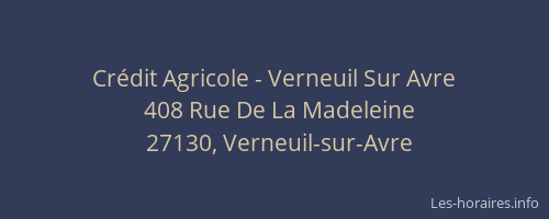 Crédit Agricole - Verneuil Sur Avre