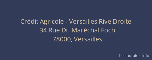 Crédit Agricole - Versailles Rive Droite