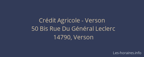 Crédit Agricole - Verson