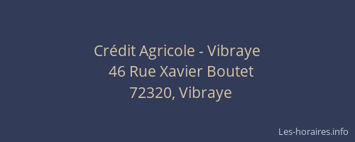 Crédit Agricole - Vibraye
